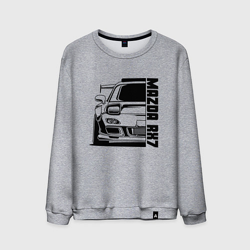 Мужской свитшот Mazda RX7 / Меланж – фото 1