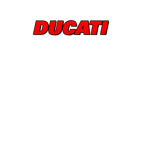 Мужской свитшот Ducati - красный градиент / Белый – фото 3
