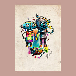Свитшот хлопковый мужской Machinarium, цвет: пыльно-розовый — фото 2