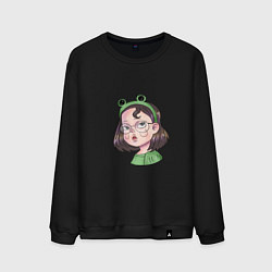 Мужской свитшот Девочка лягушка