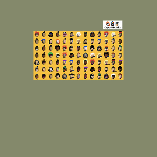 Мужской свитшот CryptoPunks / Авокадо – фото 3