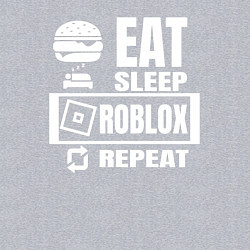 Свитшот хлопковый мужской Роблокс на повторе, цвет: меланж — фото 2