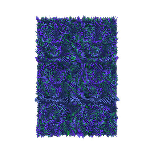 Мужской свитшот Абстракция синий бит / Белый – фото 3