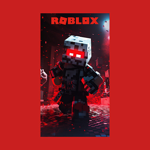 Мужской свитшот Roblox red style / Красный – фото 3