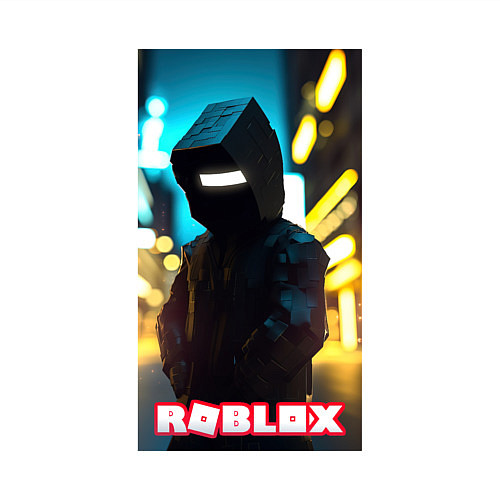 Мужской свитшот Roblox cyberpunk / Белый – фото 3