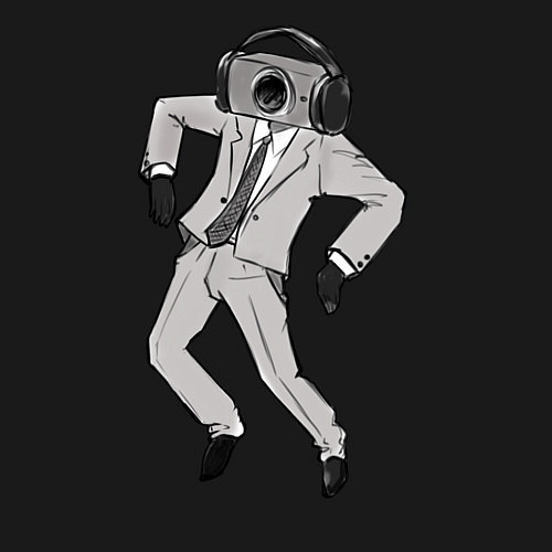 Мужской свитшот Camera man / Черный – фото 3