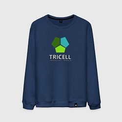 Свитшот хлопковый мужской Tricell Inc, цвет: тёмно-синий