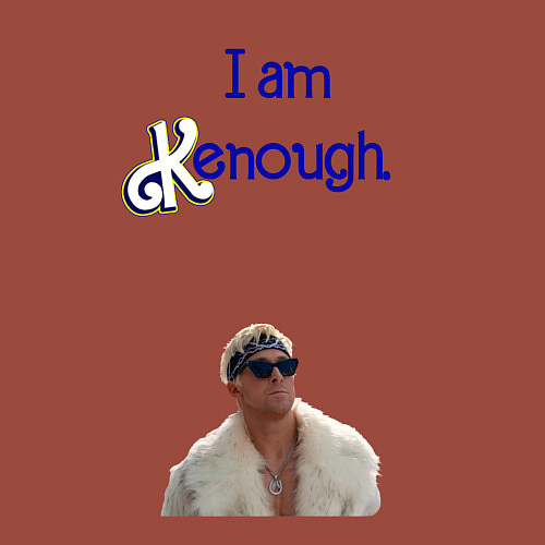 Мужской свитшот Im Kenough / Кирпичный – фото 3