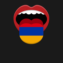 Свитшот хлопковый мужской Armenian lips, цвет: черный — фото 2