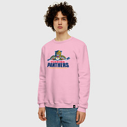 Свитшот хлопковый мужской Florida panthers - hockey team, цвет: светло-розовый — фото 2