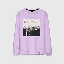 Свитшот хлопковый мужской Тру фанат Joy Division, цвет: лаванда