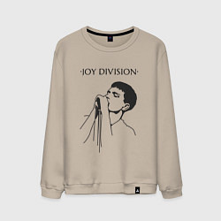 Свитшот хлопковый мужской Йен Кёртис Joy Division, цвет: миндальный