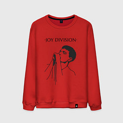 Свитшот хлопковый мужской Йен Кёртис Joy Division, цвет: красный