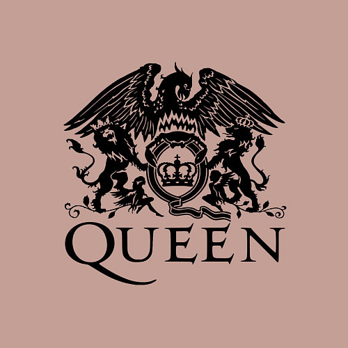 Мужской свитшот Queen - logo / Пыльно-розовый – фото 3