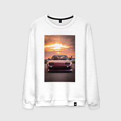 Мужской свитшот Авто в багровом закате