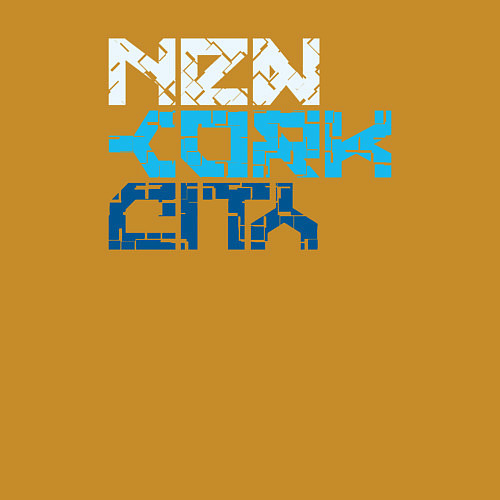 Мужской свитшот Ney York city / Горчичный – фото 3