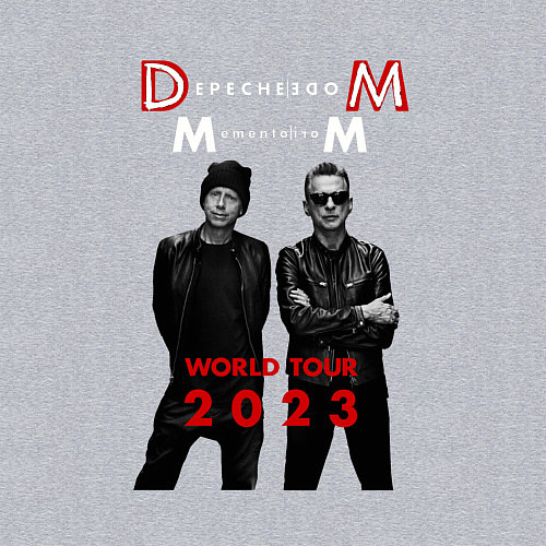 Мужской свитшот Depeche Mode 2023 Memento Mori - Dave & Martin 04 / Меланж – фото 3