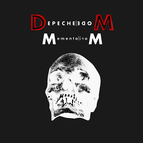 Мужской свитшот Depeche Mode 2023 Memento Mori - White Skull 01 / Черный – фото 3