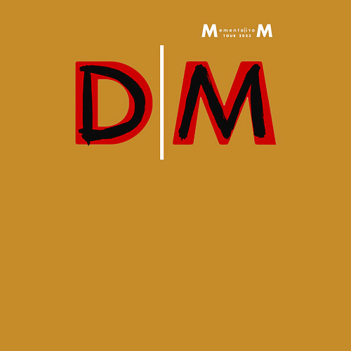 Мужской свитшот Depeche Mode 2023 Memento Mori Logo 08 / Горчичный – фото 3