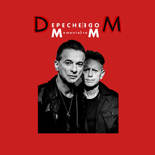 Мужской свитшот Depeche Mode 2023 Memento Mori - Dave & Martin 09 / Красный – фото 3