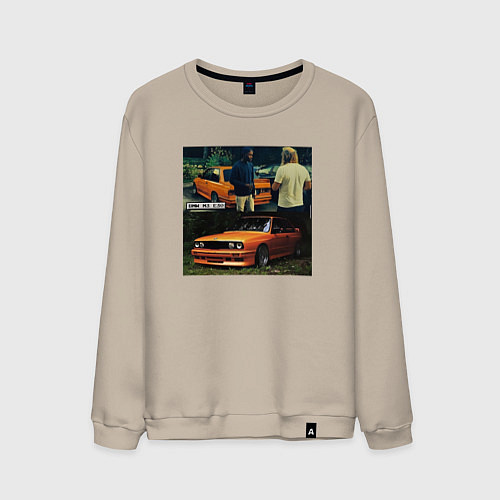 Мужской свитшот Frank Ocean - BMW M3 E30 / Миндальный – фото 1