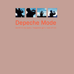 Свитшот хлопковый мужской Depeche Mode - World In My Eyes Single, цвет: пыльно-розовый — фото 2