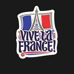 Свитшот хлопковый мужской Vive la France, цвет: черный — фото 2
