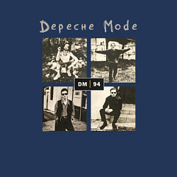 Свитшот хлопковый мужской Depeche Mode - Exotic Tour Band, цвет: тёмно-синий — фото 2