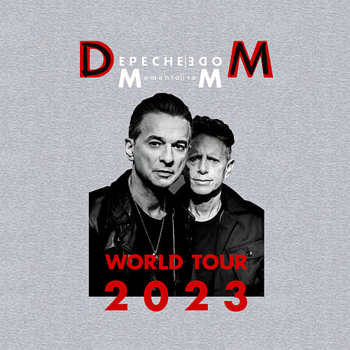 Мужской свитшот Depeche Mode - Memento Mori Dave and Martin / Меланж – фото 3