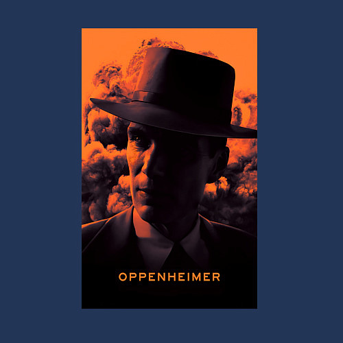 Мужской свитшот Взгляд Оппенгеймера / Тёмно-синий – фото 3