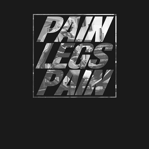 Мужской свитшот Legs day / Черный – фото 3