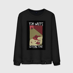 Свитшот хлопковый мужской Tom Waits - Closing Time, цвет: черный