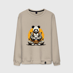 Мужской свитшот Панда на медитации