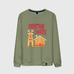Мужской свитшот Рождественское печенье