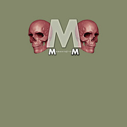 Свитшот хлопковый мужской Depeche Mode - Skulls Memento Mori, цвет: авокадо — фото 2