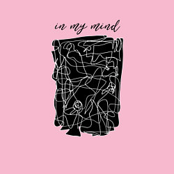 Свитшот хлопковый мужской In my mind 2, цвет: светло-розовый — фото 2