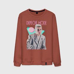 Свитшот хлопковый мужской Depeche Mode 80s Dave, цвет: кирпичный