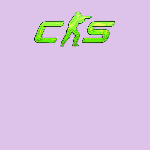 Мужской свитшот CS2 green logo / Лаванда – фото 3