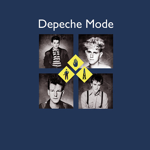 Мужской свитшот Depeche Mode - Early Years / Тёмно-синий – фото 3