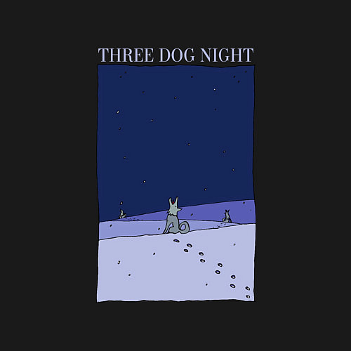 Мужской свитшот Three dog night / Черный – фото 3