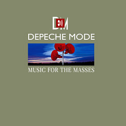 Свитшот хлопковый мужской Depeche Mode - Music for the Masses logo, цвет: авокадо — фото 2