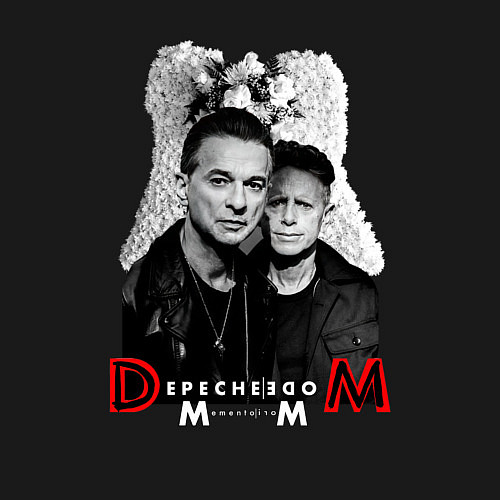 Мужской свитшот Depeche Mode - Dave Gahan and Martin Gore / Черный – фото 3