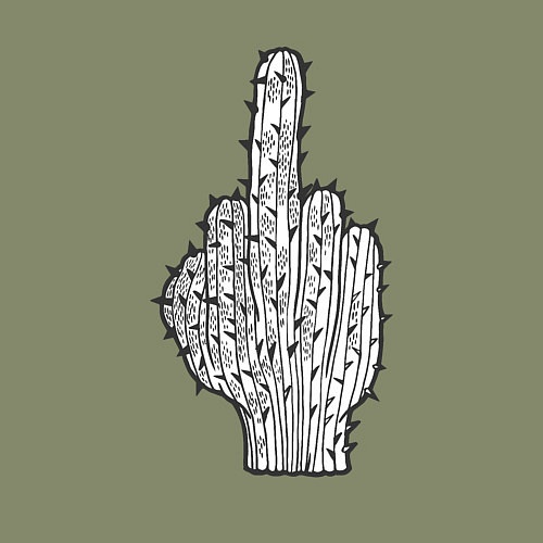 Мужской свитшот Кактусовый палец / Авокадо – фото 3