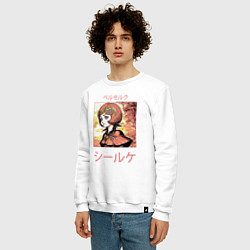 Свитшот хлопковый мужской Ширке из аниме и манги берсерк, цвет: белый — фото 2
