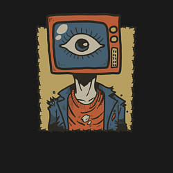 Свитшот хлопковый мужской TV-head, цвет: черный — фото 2