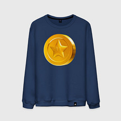 Свитшот хлопковый мужской Монета Марио, цвет: тёмно-синий