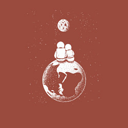 Свитшот хлопковый мужской Earth love, цвет: кирпичный — фото 2