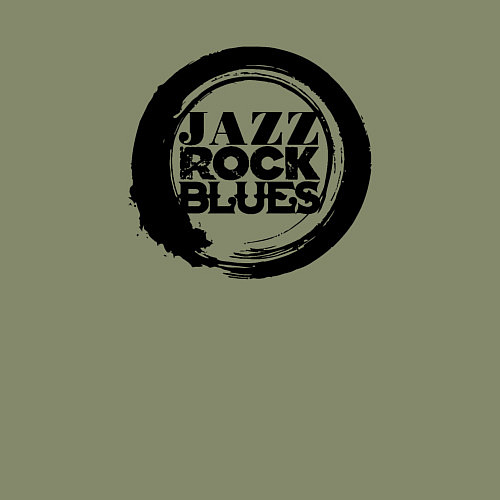 Мужской свитшот Jazz rock blues 1 / Авокадо – фото 3