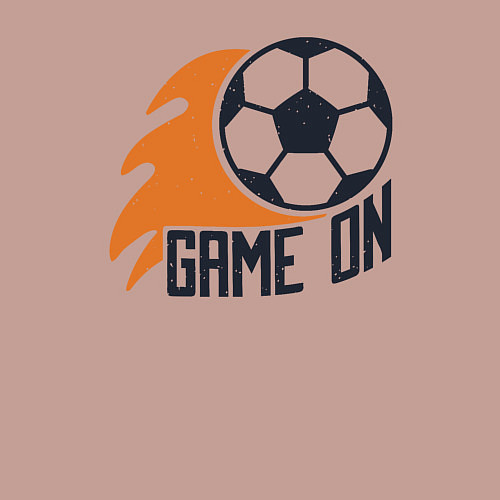 Мужской свитшот Game on football / Пыльно-розовый – фото 3