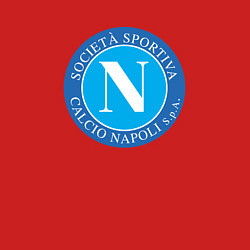 Свитшот хлопковый мужской Napoli fc sport, цвет: красный — фото 2